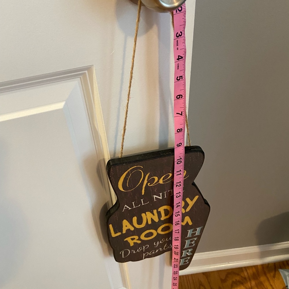 Hanging decorative Laundry Room sign